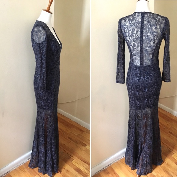 Femme D’armes Emmanuelle Lace Embroidered Gown - Picture 3 of 8